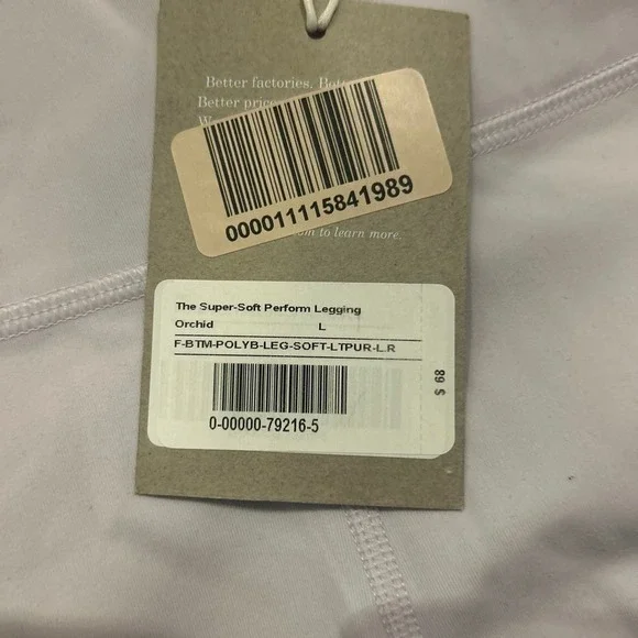 Everlane The Super Soft Perform Legging Orchid Size Large - Picture 5 of 6